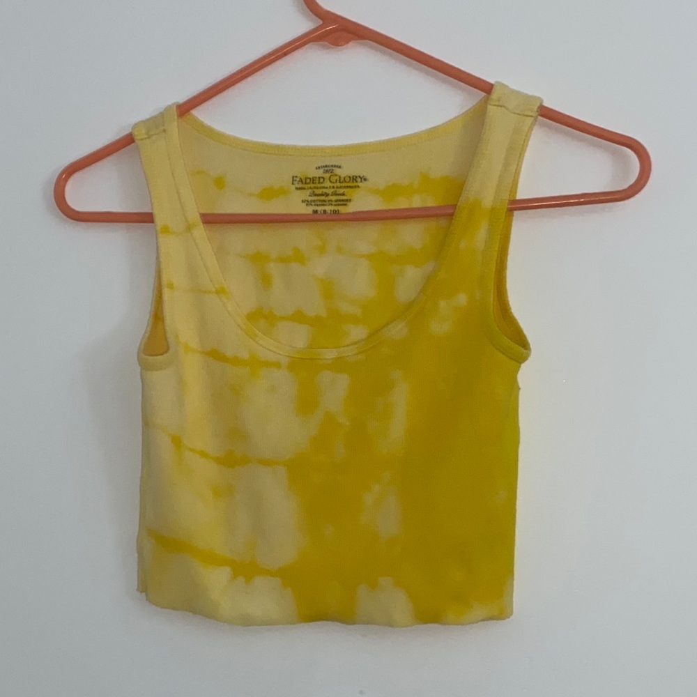 Cropped tie dye tank